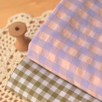 half meter 100 cotton plaid fabric for upper clothes shirt dress scarf table cloth bedding children cloth cr 1081