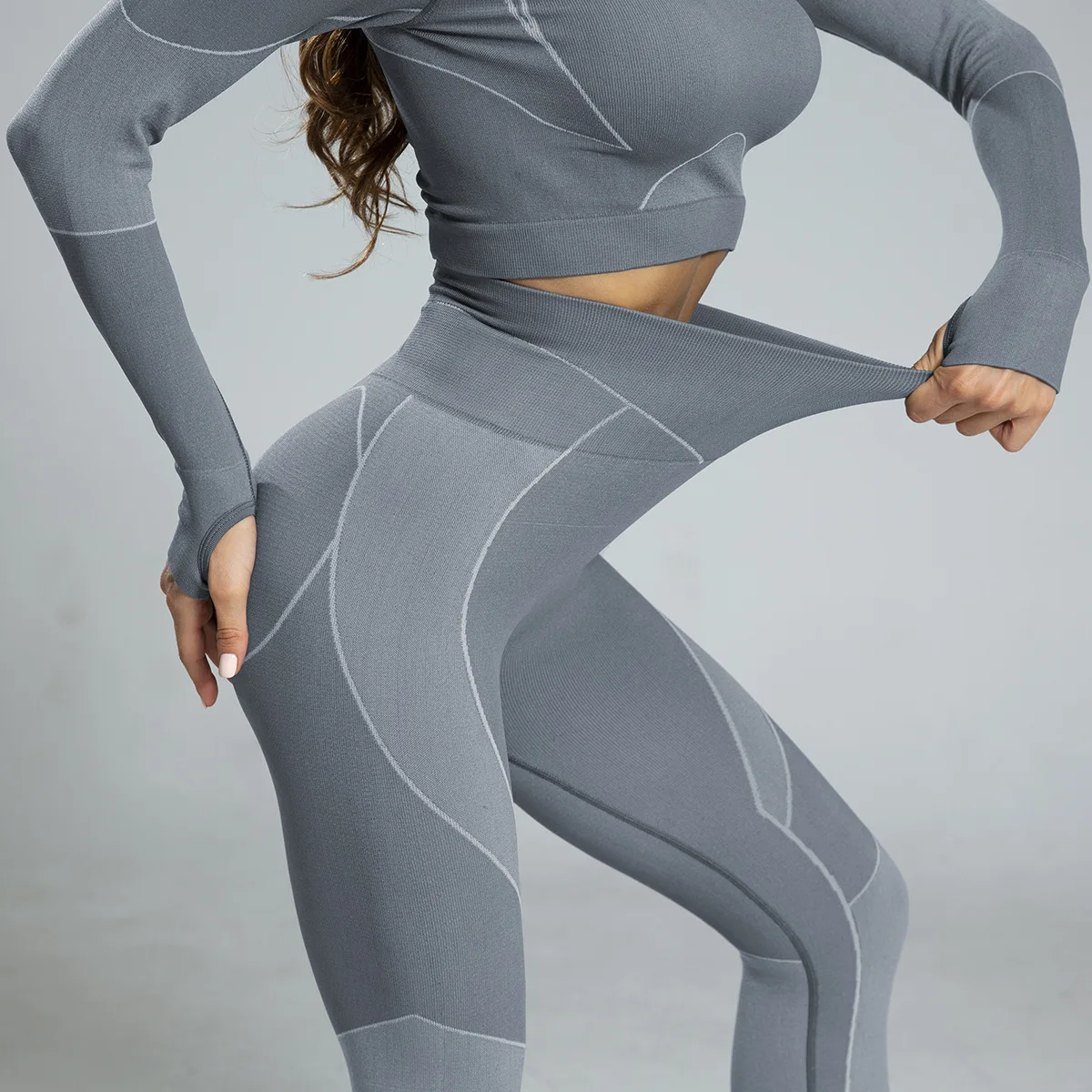 

Sports Leggings For Women T-shirts Fashion Two Piece Joggers Training Seamless Set Sport Suit Summer Suits Run Sets Yoga Clothes