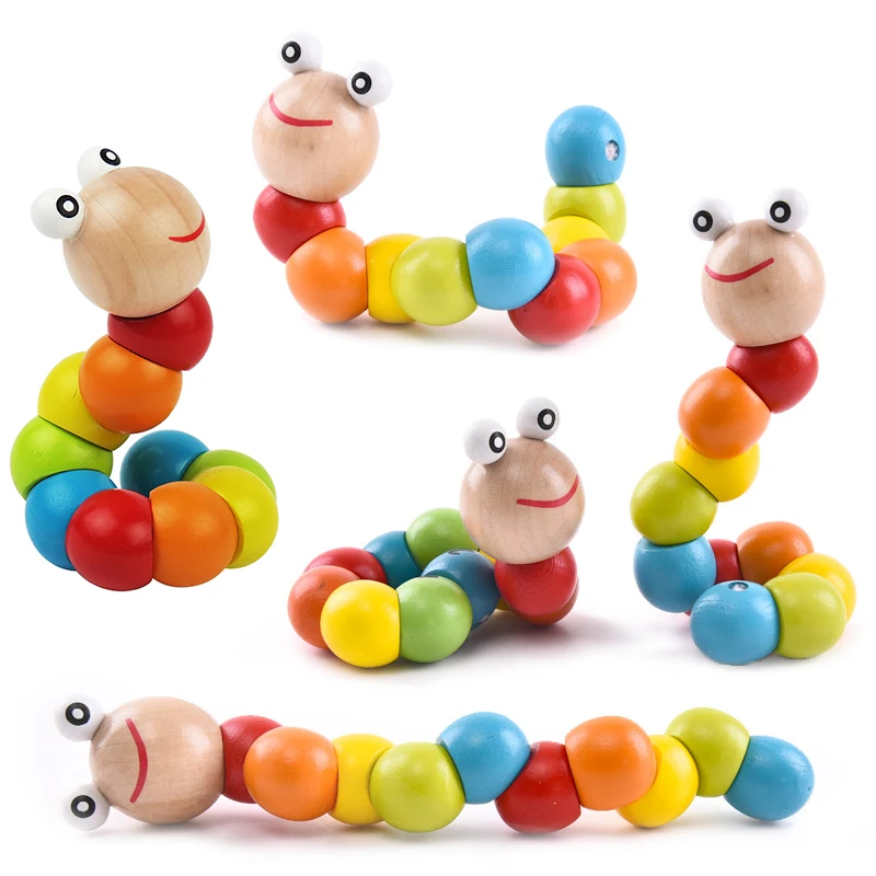 1 шт. деревянная игрушка-червь | Игрушки и хобби