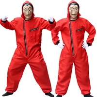 Halloween Anime Salvador Dali Movie The House Paper Costume Casa Papel Cosplay Party Christmas Mask Money Heist Dress