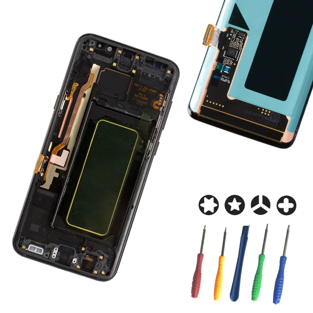 Оригинальный ЖК дисплей для samsung S9 G960 Galaxy Plus G965 с мертвой точкой сжигание теней в