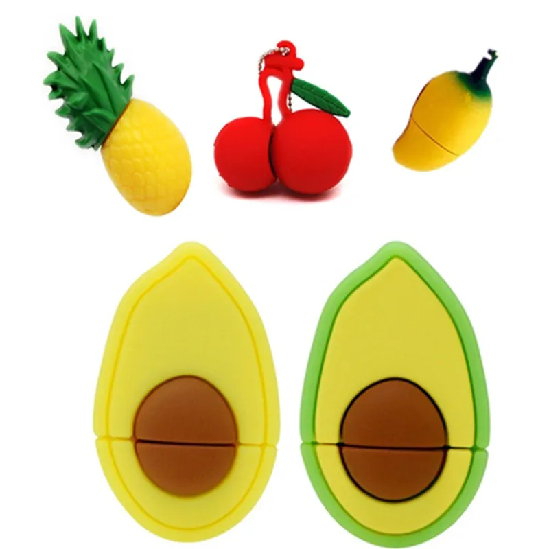 Usb флеш накопитель в виде арбуза вишни мультфильма 32 ГБ 64 карта U диск 4 8 16 128 256