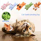 Игрушки для кошачьей мяты для питомцев, жевательная игрушка для котят, кошачья интерактивная игрушка, плюшевая игрушка для кошек, игрушки-