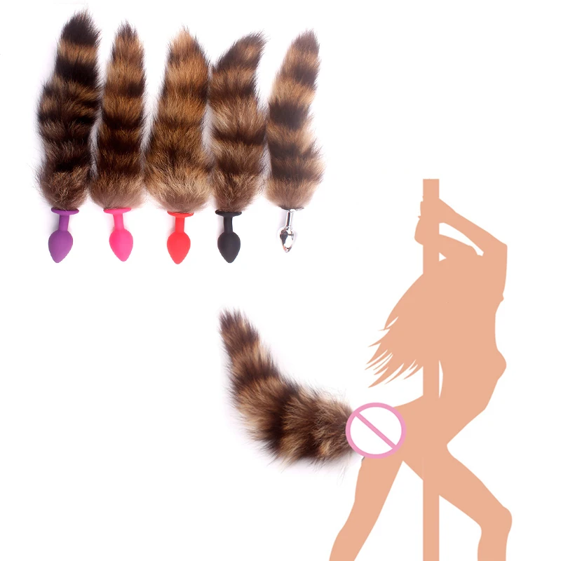 Анальная пробка Леопардовый хвост лисий анальные интимные игрушки для женщин