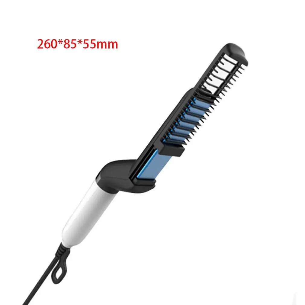 

Professional Men Heat Hair Styling Ceramic Curler Straightener Multifunctional Hair Comb Brush Hair Volumize Straighten