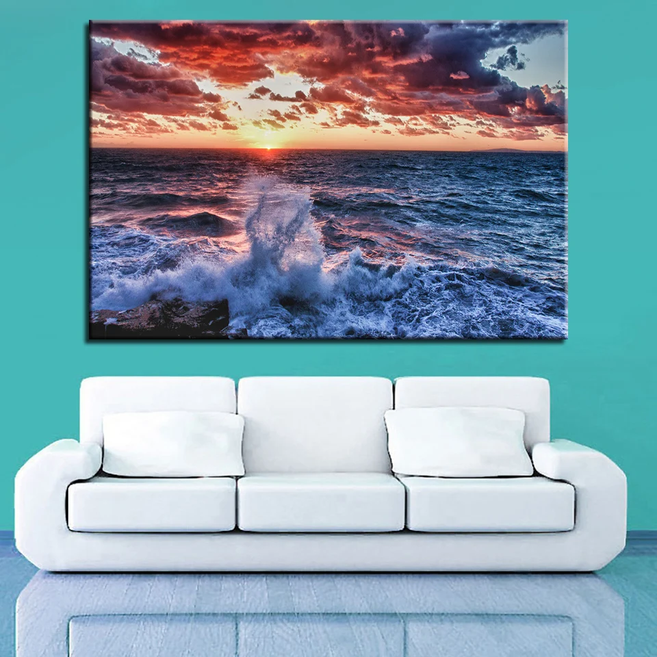 Модульная Висячие картины печать высокого разширения на холсте Живопись 1 шт.