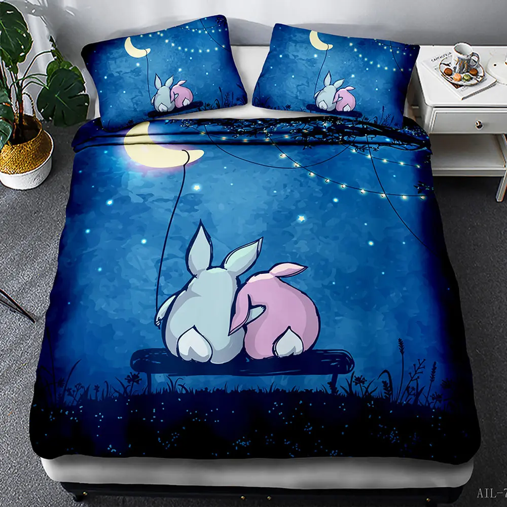 

Rose Love Heart-Shaped Valentine's Day Quilt Cover Festival Celebration Decorate Love Nest Bedroom Bedding Set Bed Sheet