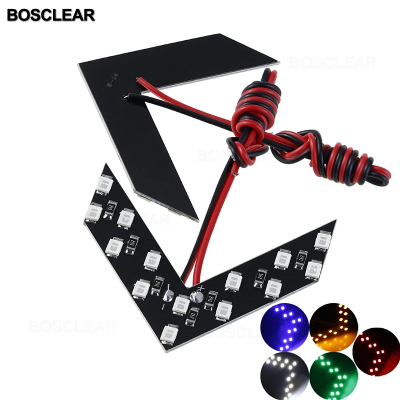 Светодиодная стрелка для зеркала заднего вида 2 шт./лот 14 SMD | Автомобили и