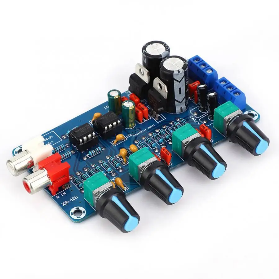 NE5532 Hi-Fi стерео усилитель 10X тон плата 4 канала тройной средний бас регулятор
