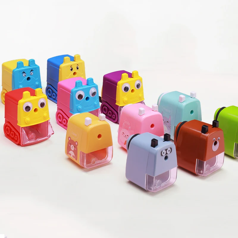 Мультяшная Милая Механическая точилка для карандашей студенческие ручные