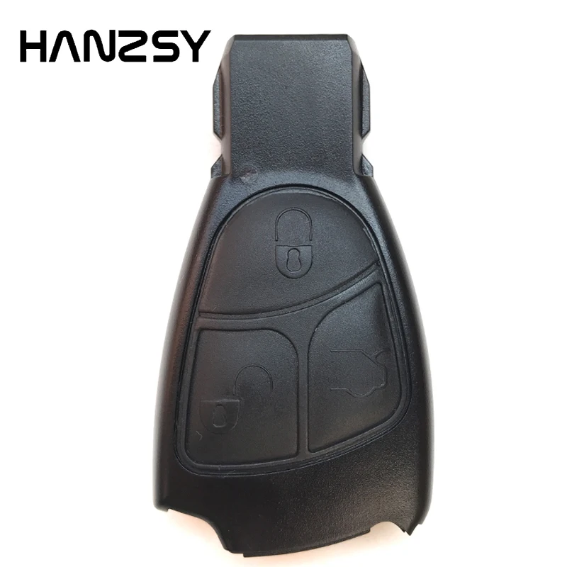 

HANZSY 3 Buttons Car Remote Key Case Fob For Mercedes Benz B C E ML S CLK CL C180 1998-2004 W202 Fob Replacement