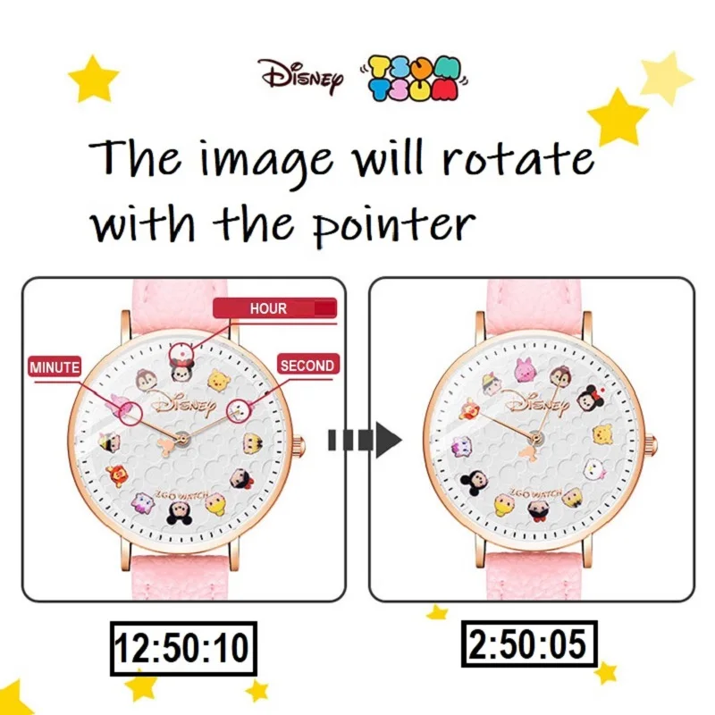 Часы наручные Disney TSUM Кварцевые Светящиеся с защитой от влаги подарок для девочек