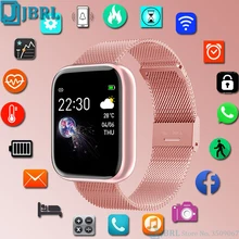 Full Touch Smart Watch Men Women Steel Smartwatch For Android IOS Smart Clock Fitness Tracker Blood Pressure Smart-watch