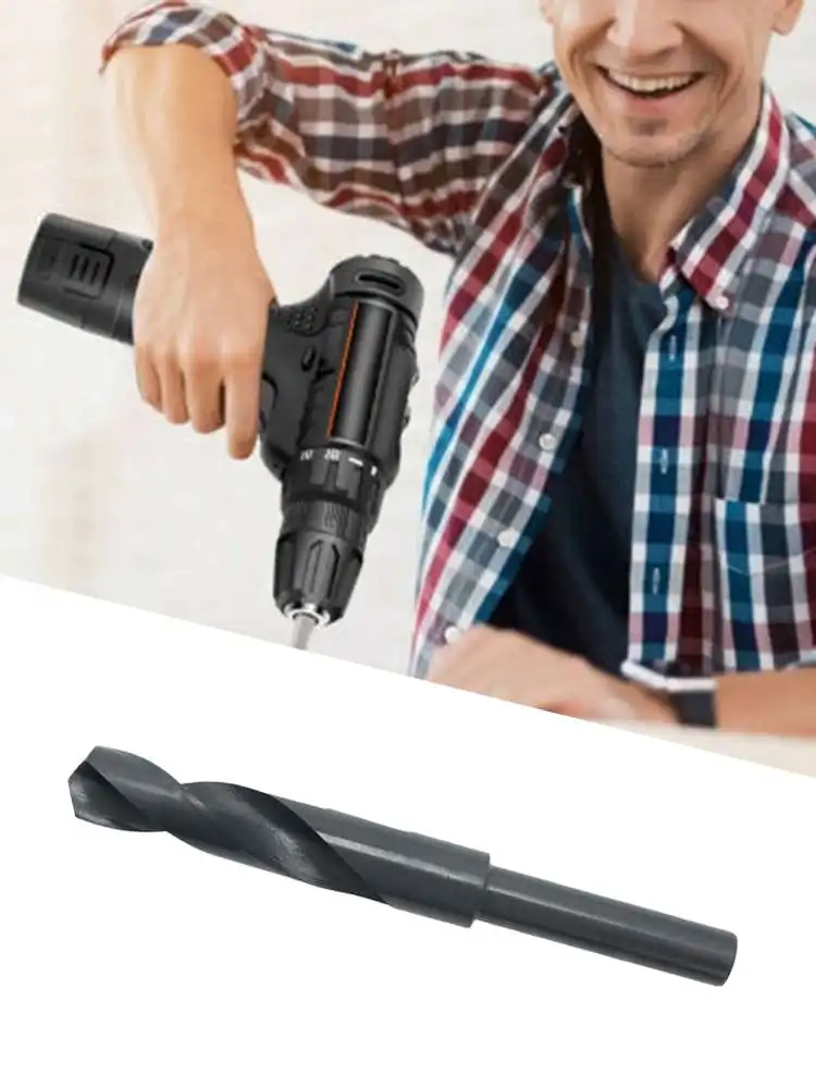 

1* Drill Bits 1/2 Shrink Shank Woodworking Drill 21.5mm Reduced Shank Chuck Metal High Speed Steel 4241 Twist Drill