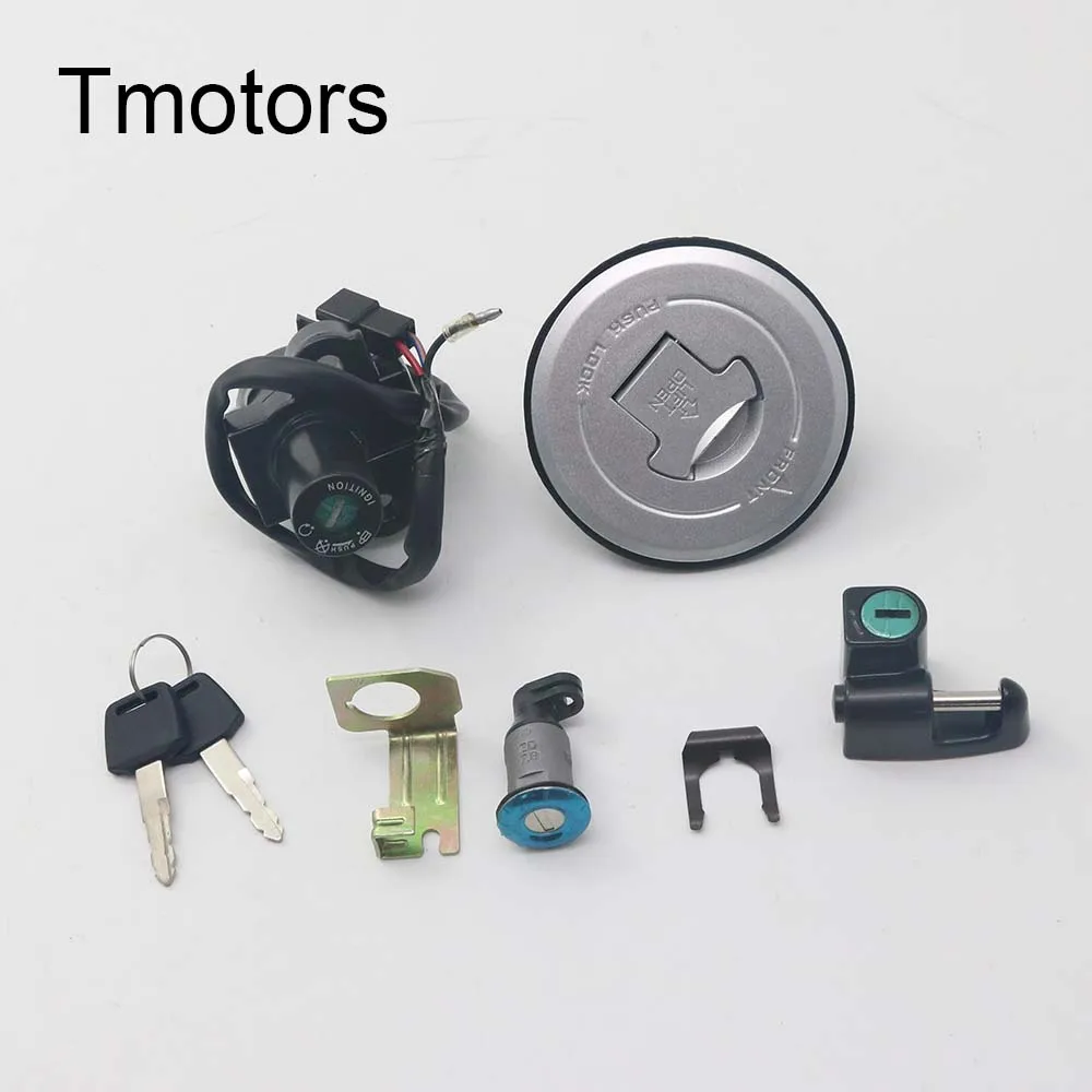 Для Honda CB250 Hornet 250 Мотоцикл зажигания переключатель замок топливный бак крышка сиденья ручки замки включают ключ.