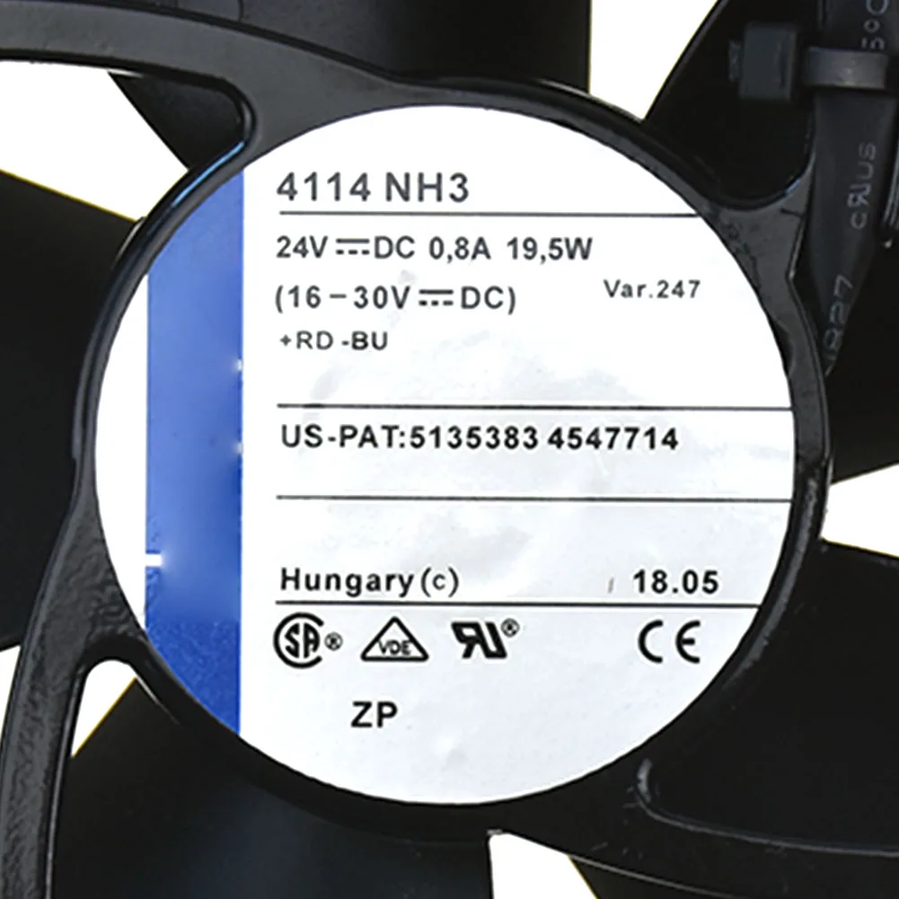 

For 4114NH3 120*120*38MM 24V 0.80A 19.5W Cooling fan 2 wire