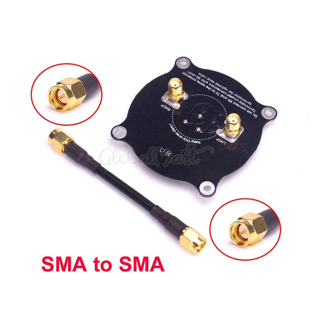 Антенна 5 8 ГГц с тройной подачей направленная круговой поляризацией SMA/RP-SMA для FPV