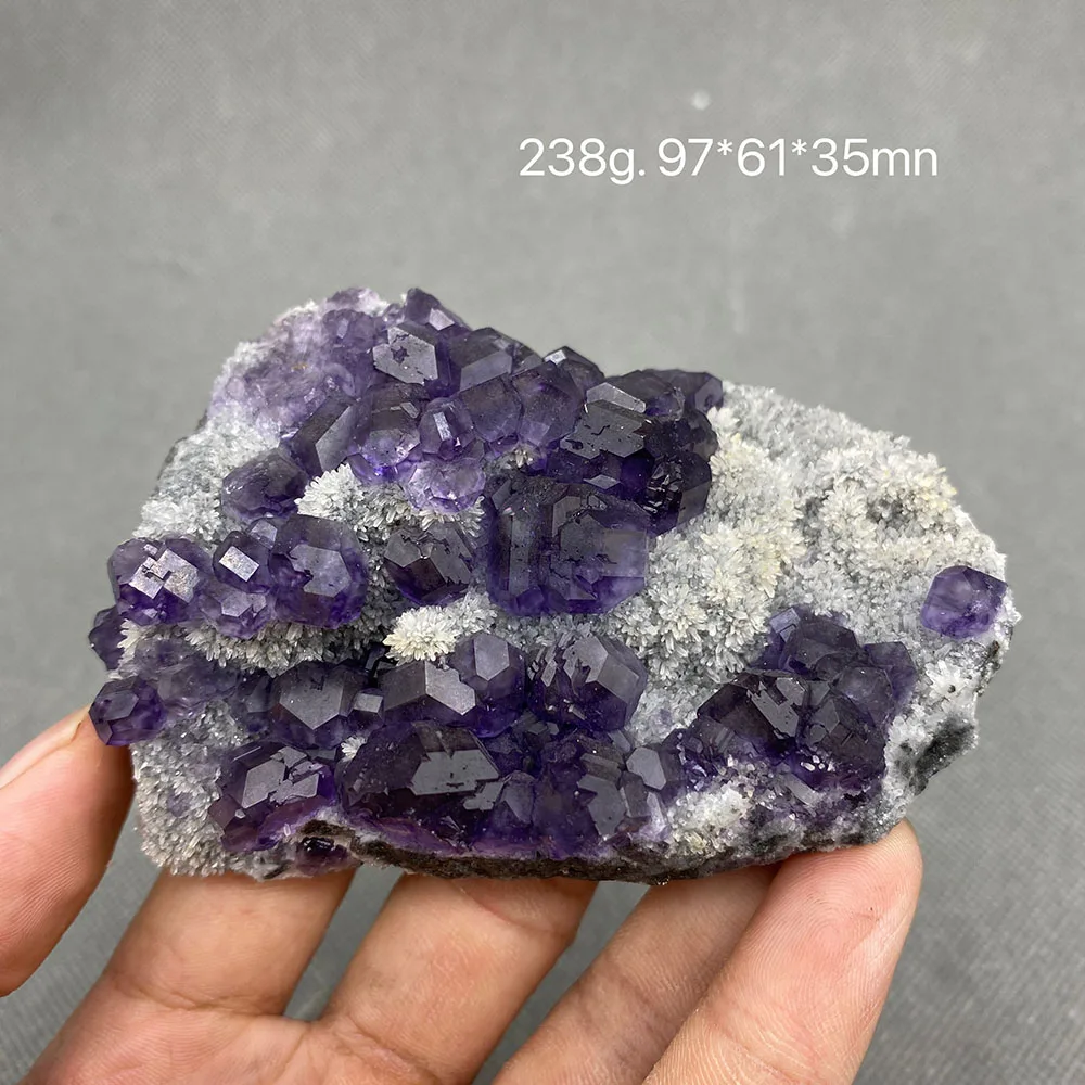 

100% натуральный полигедрический Танзанит сине-фиолетовый флюорит, кластеры минералов, образцы, драгоценные камни и кристаллы