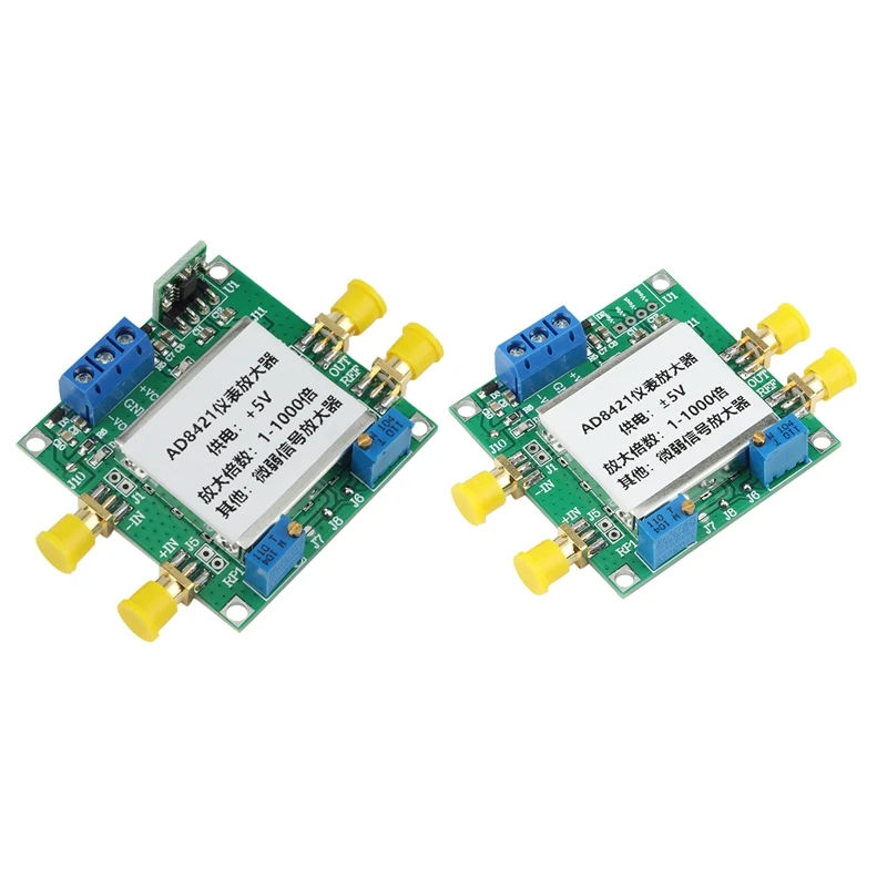 

Top AD8421 Amplifier Module Instrumentation Amplifier Millivolt Microvolt Small Signal With Shielding Box