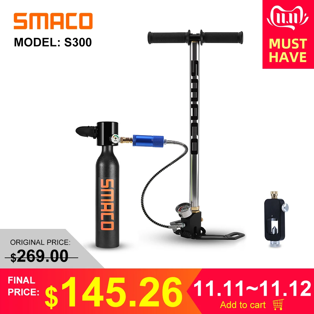 Smaco оборудование для дайвинга мини баллон кислородный баллон|Трубки| |