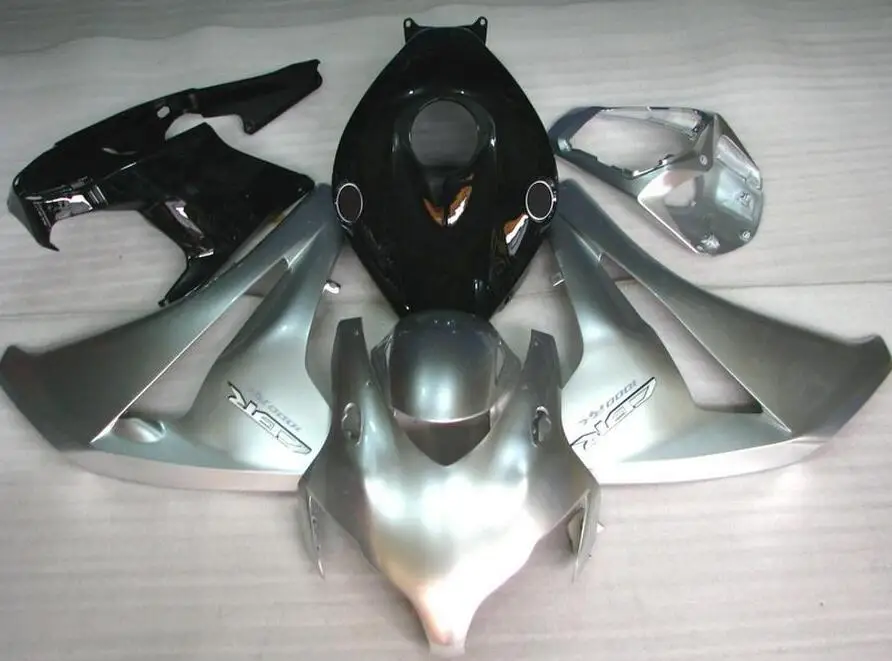

Injection Mold New ABS Whole Fairings kit Fit For Honda CBR1000RR CBR1000 2008 2009 2010 2011 08 09 10 11 Bodywork set Silver