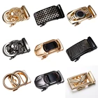 Hi-Tie брендовый дизайнерский кожаный ремень с пряжкой для мужчин, серебристый, золотой ремень для головы, кожаный ремень с надписью, пряжка ремня с изображением животного, автоматический