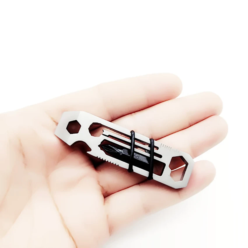 Набор для выживания бутылок многофункциональный брелок нож карманный инструмент внутренний шестигранный венок отвертка открывашка для бутылок гаджет для использования на открытом воздухе Multipurpo