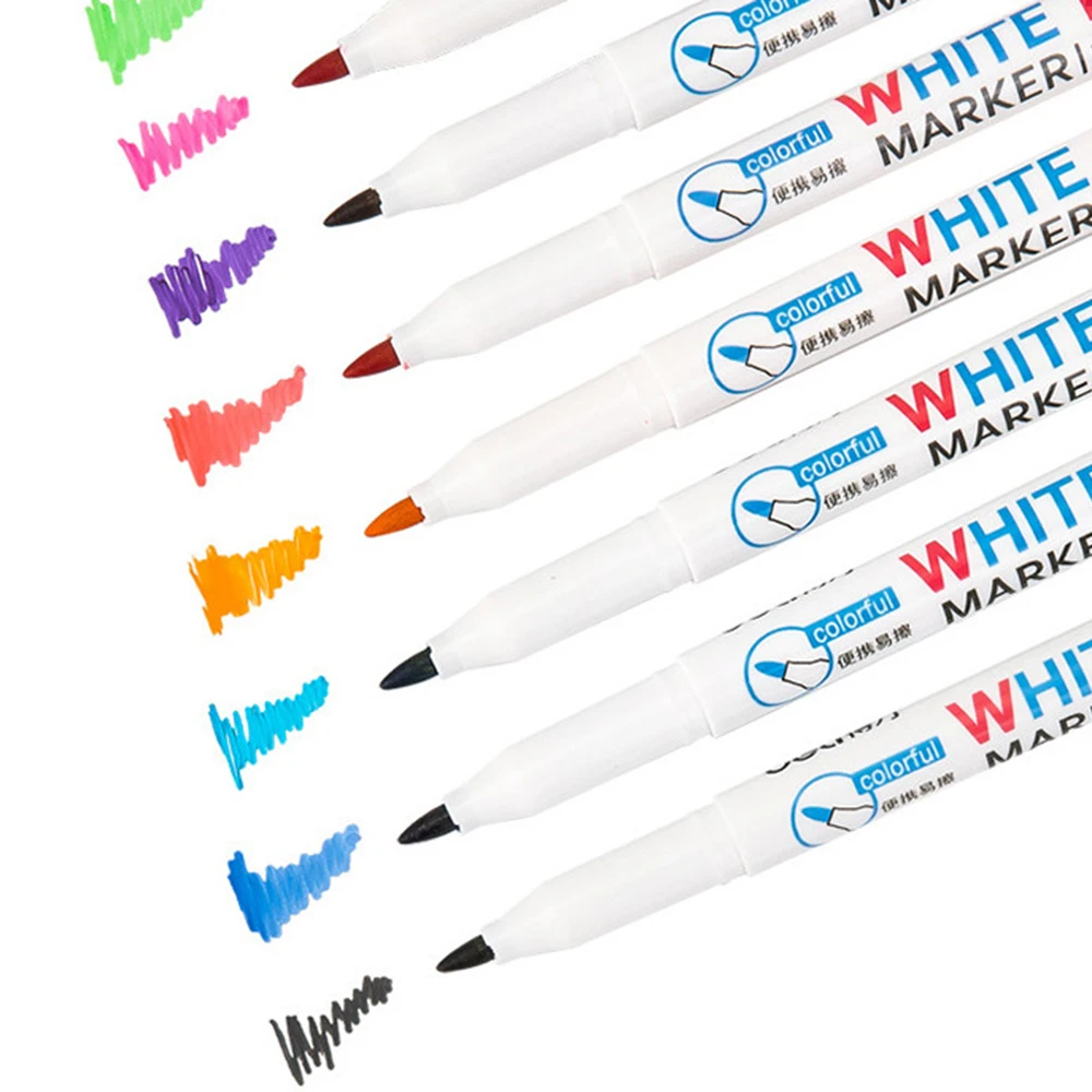 Мульти 12 цветная Доска ручка набор стираемый маркер для белой доски стекло дети
