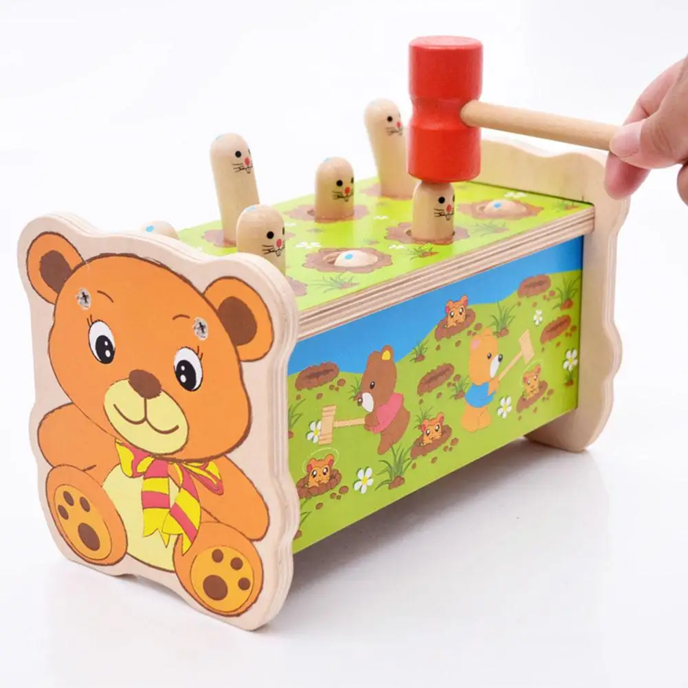

Bear Whack Game Machine Kids Children Toddlers Pounding Puzzle Toy Gift New
