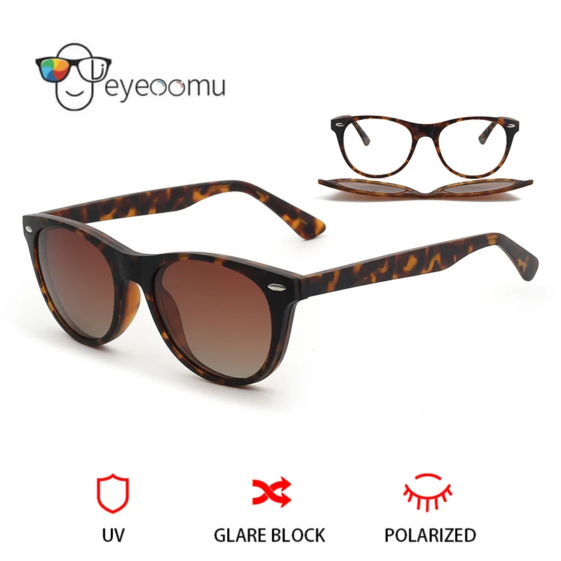 Солнцезащитные очки EYEOOMU TR90 для мужчин и женщин поляризационные винтажные с