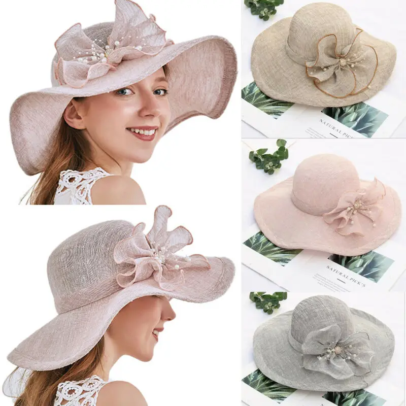 2020 Новая модная женская летняя пляжная большая гибкая складная шляпа с широкими