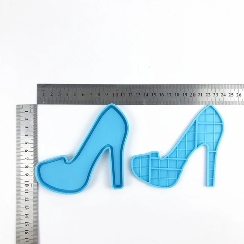 

2 Pcs High-heels Puzzle Toys Epoxy Resin Mold Keychain Silicone Mould DIY Crafts Jewelry Pendant Casting Tool