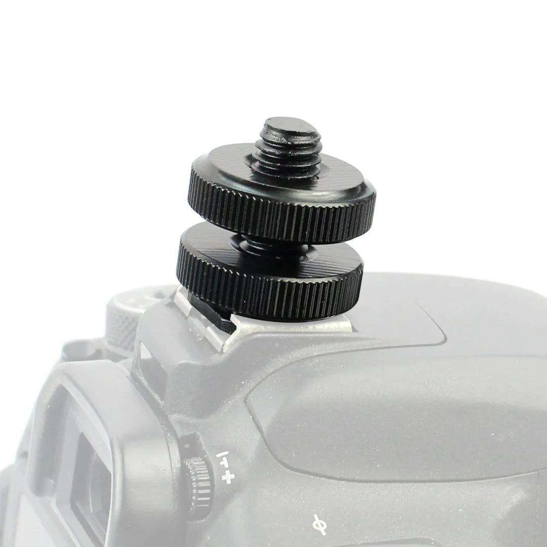 Адаптер для внешней вспышки типа Горячий башмак 1/4 дюйма/3/8 дюйма с 2 гайками