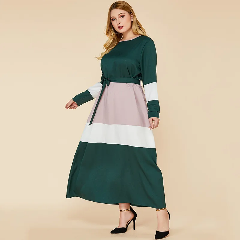 

Plus Size Muslim Women Hijab Dress Eid Abaya Dubai Turkey Muslim Kaftan Marocain Islam Clothing Dresses Robe Musulman Vestidos