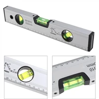 300mm precision magnetic aluminum alloy level ruler with blister design and mm scale for building decoration measurement tools