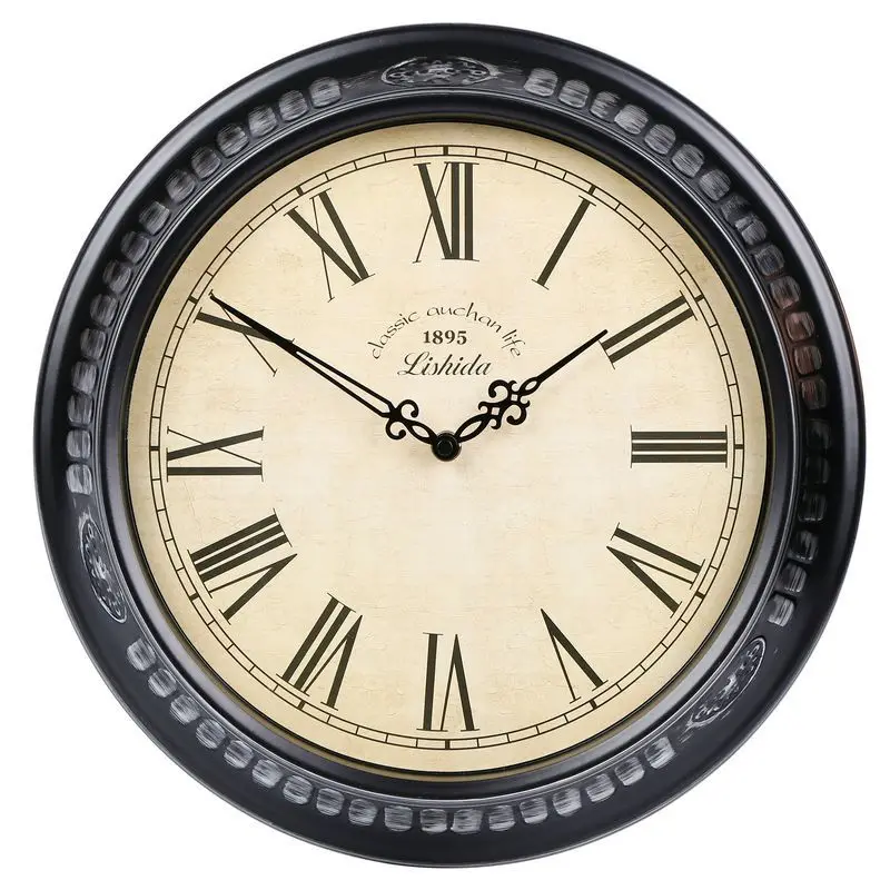 

Large Retro Wall Clock Clocks Wall Home Decor Living Room Luxury Silent Watch Shabby Chic Living Room Decoration Gift