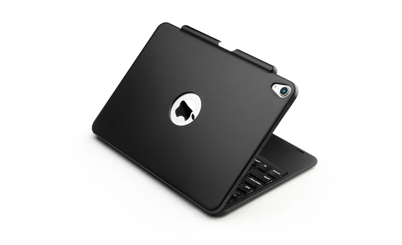 [Новое] Bluetooth клавиатура чехол для Apple iPad Pro 11,", 7-Цвет с подсветкой и жесткий Беспроводной клавиатура с смартфона с держателем для карт