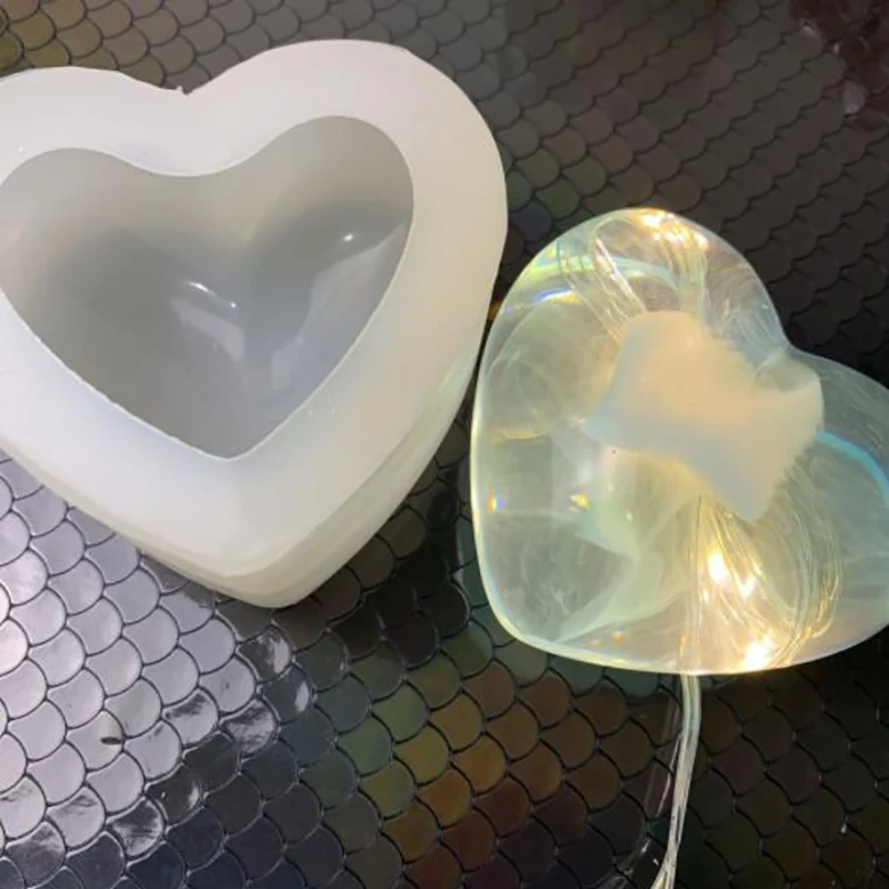 3D Пышное сердце силиконовая форма для ручной работы геометрический медведь полимерные инструменты DIY медведь каваи эпоксидная смола кошка ювелирные изделия Кролик свинка Ремесло Новинка