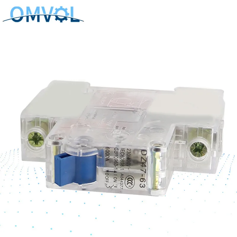 Прозрачный мини-выключатель C45 DZ47-63 1P 6A 10A 16A 20A 25A 32A 40A 50A 63A | Обустройство дома