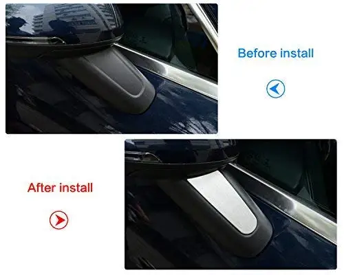 Полоски для боковых зеркал заднего вида из алюминиевого сплава Porsche MACAN 2014