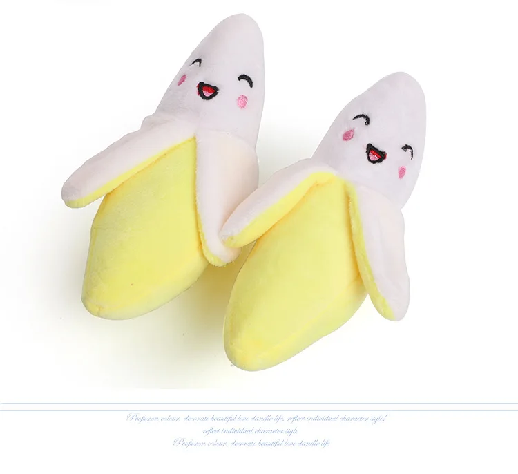 

12cm Chew Squeaker Squeaky Plush Sound Fruits Vegetables Feeding Toys Carrot Banana Star Cloud Strawberry Stuffed Dolls