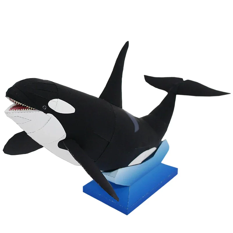 

Orca Killer Whale Folding Handmade Origami Art Mini 3D Paper Model Papercraft Marine Animal DIY Kids Adult Craft Toys QD-093