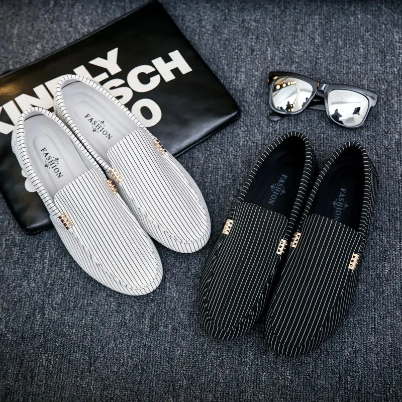 

2021 Summer New Fashion Loafers Men's Comfortable Flat Casual Shoes Breathable Non-Slip soft Leather Lightweight Driving Shoes