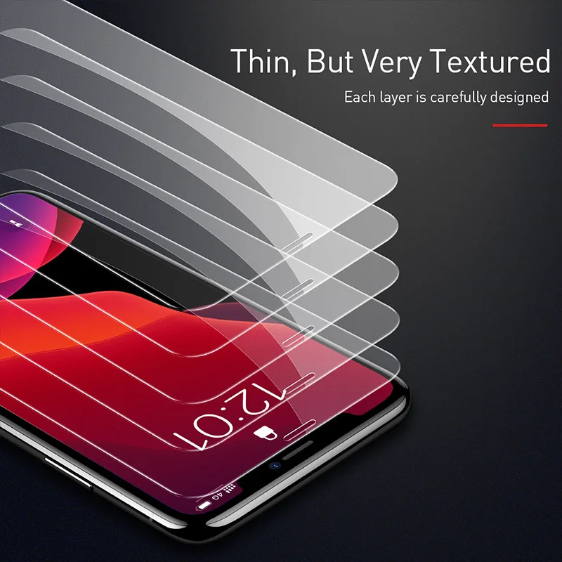Защитное стекло закаленное 9H HD для iPhone 11 Pro Max XS XR X 8 7 6 6S Plus 8Plus | Мобильные телефоны