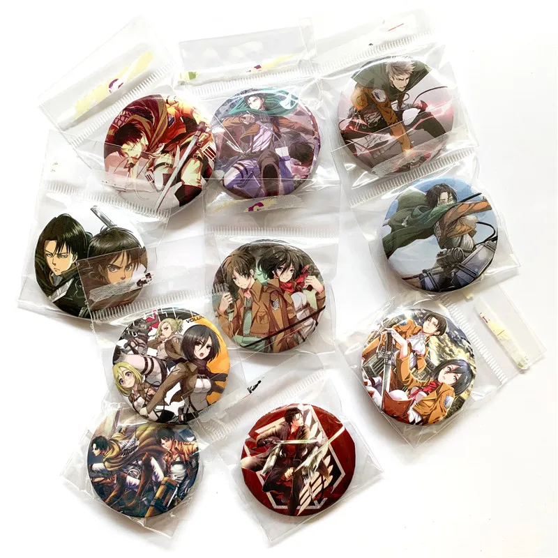 10 шт./компл. Japan Anime Attack on фигурка Титан значки заколки брошь нагрудное украшение
