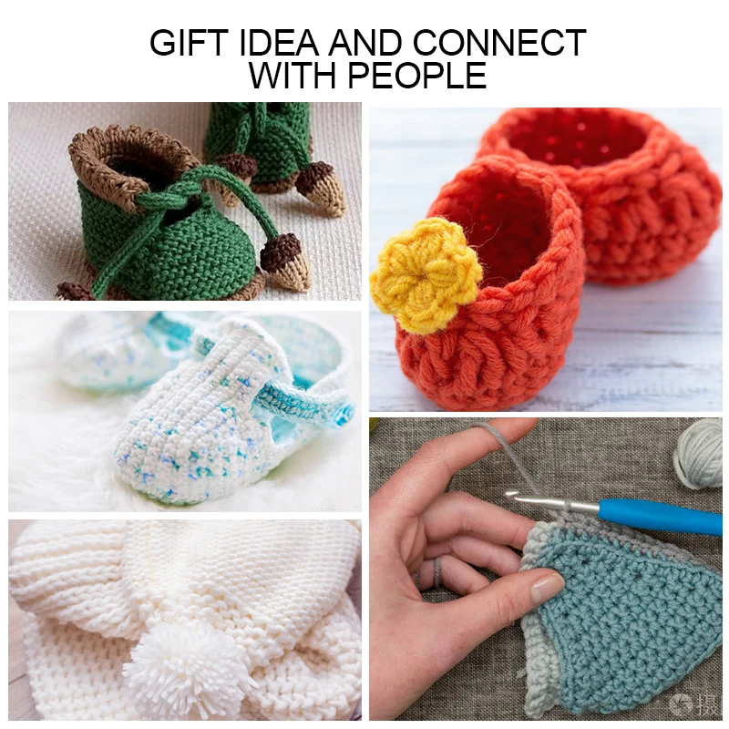 Набор крючков LMDZ 8 шт. пластиковые ручки алюминиевые спицы для вязания плетение