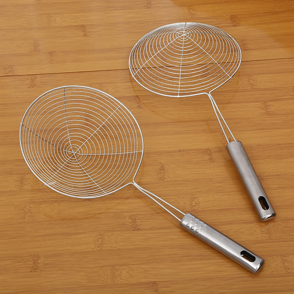 Кухонный Дуршлаг Из Нержавеющей Стали с длинной ручкой дуршлаг для жарки еды