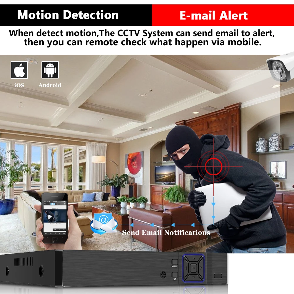 

6in1 5MP AHD DVR Surveillance Security CCTV Video Recorder DVR Hybrid DVR For 720P 1080P Analog AHD CVI TVI IP Camera XMEYE 4ch