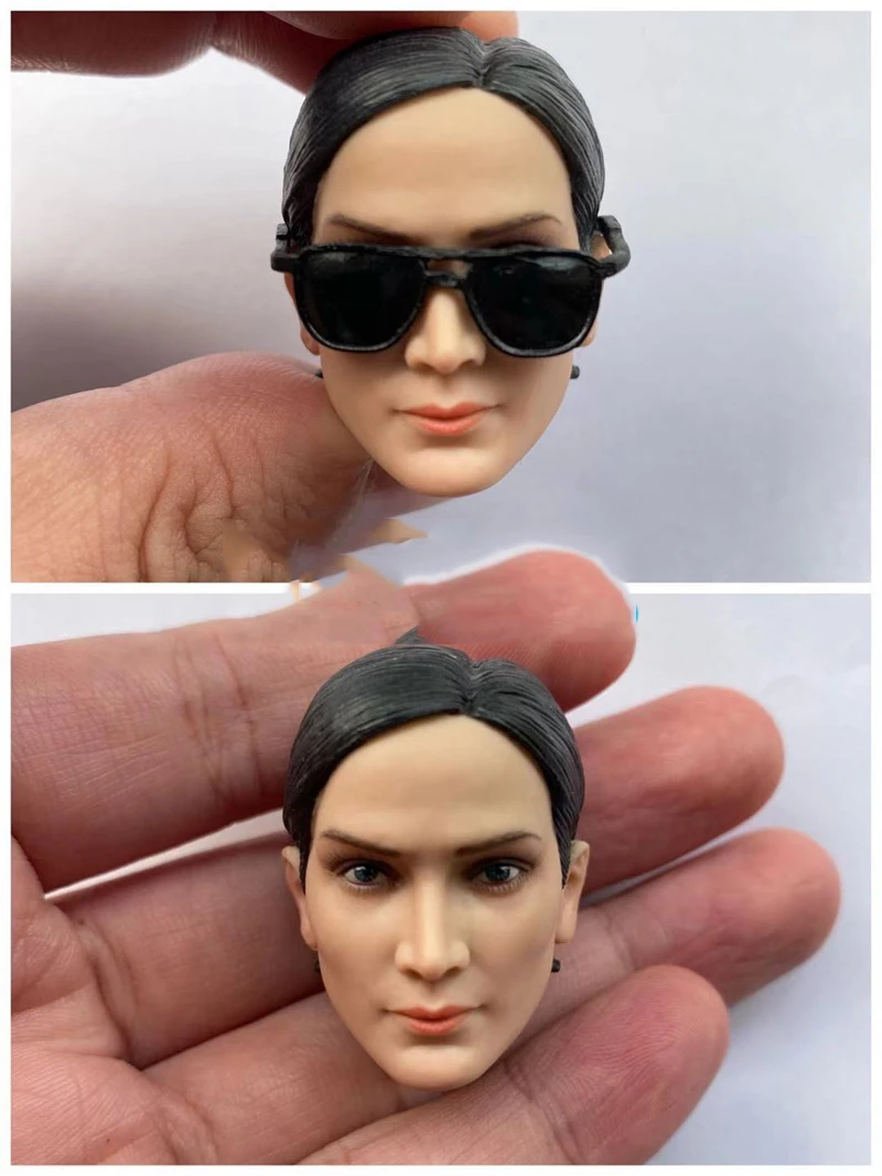 

Scale 1/6th Model The Matrixs Trinity Network Female Agent With Glasses For Mostly 12inch Soldier Doll Collectable