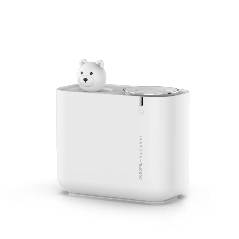 Новый 3000 мл увлажнитель воздуха милый медведь большой емкости двойной спрей